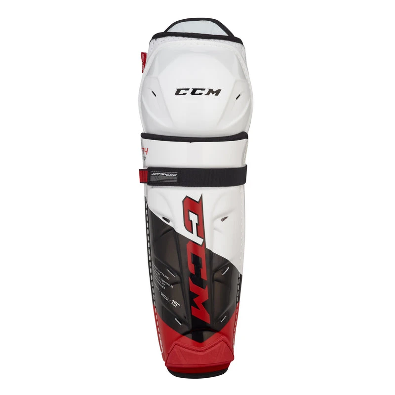 CCM JetSpeed FT4 Pro Junior Hockey Shin Guards (2021) 1 CCM JetSpeed FT4 Pro Junior Hockey Shin Guards (2021)