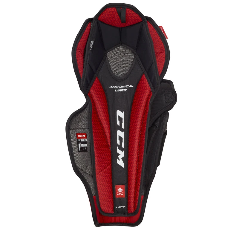 CCM JetSpeed FT4 Pro Junior Hockey Shin Guards (2021) 2 CCM JetSpeed FT4 Pro Junior Hockey Shin Guards (2021) - Image 2
