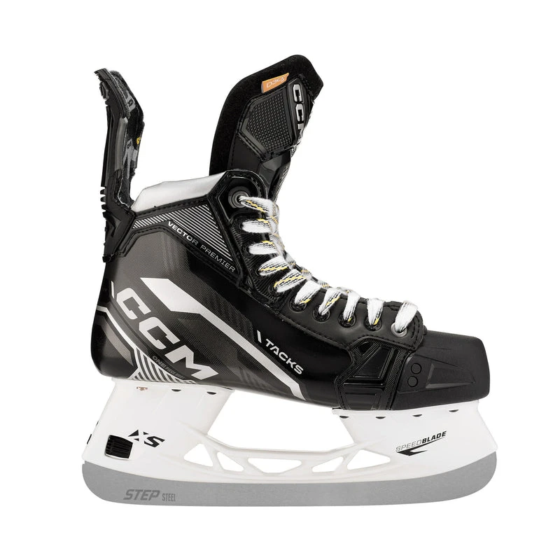 CCM Tacks Vector Premier Intermediate Hockey Skates (2022) With STEP Steel XS - Source Exclusive 1 CCM Tacks Vector Premier Intermediate Hockey Skates (2022) With STEP Steel XS - Source Exclusive