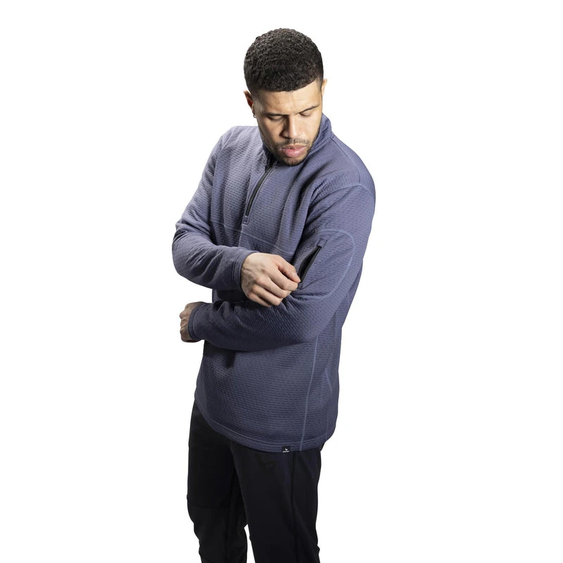 Bauer Fleece 1/2 Zip Men's Performance Sweatshirt - Periwinkle 2 Bauer Fleece 1/2 Zip Men's Performance Sweatshirt - Periwinkle - Image 2